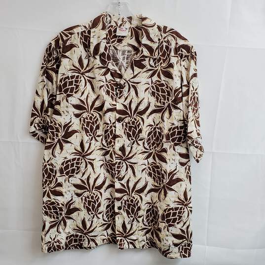 Go Barefoot Cotton Hawaiian Shirt Men's Size L image number 1