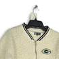 NFL Womens White Long Sleeve Green Bay Packers Sherpa Full-Zip Jacket Size Small image number 3