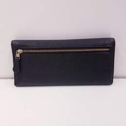 Coach Pebble Leather Compact Wallet Black alternative image