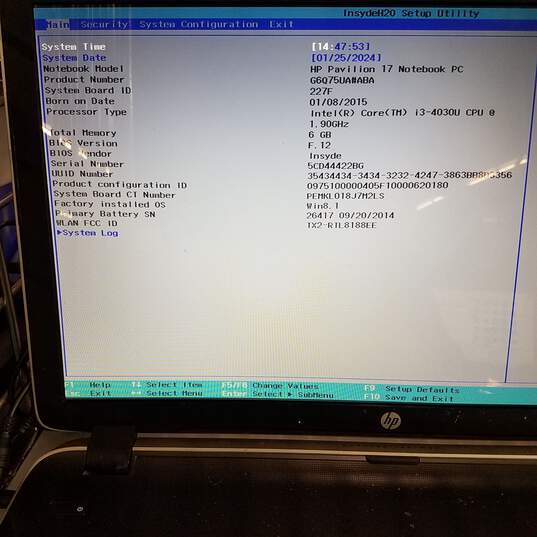 HP Pavilion 17in Notebook Intel i3-4030U CPU 6GB RAM & HDD image number 9
