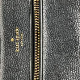 Kate Spade Womens Black Leather Adjustable Strap Zipper Pocket Crossbody Bag alternative image