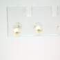 14K Yellow Gold Pearl Stud Earrings 1.0g image number 7