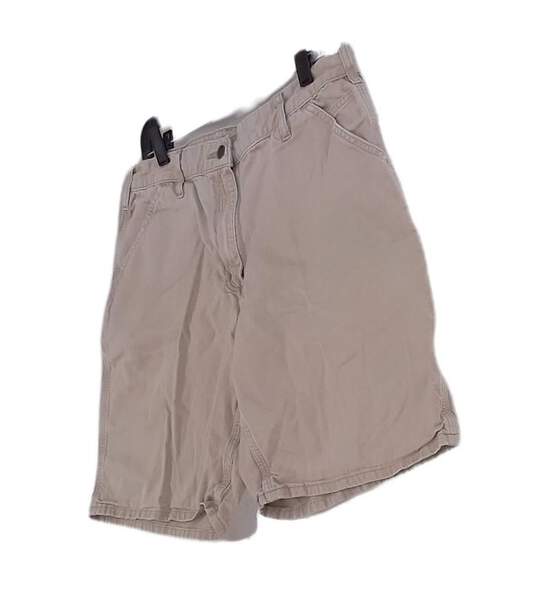 Carhart Mens Beige Original Fit Flat Front 5 Pockets Cargo Shorts Size 34 image number 3