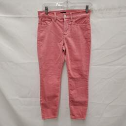 NWT J. Crew WM's Pink Corduroy Slim Ankle High Pants Size 25P  x 23