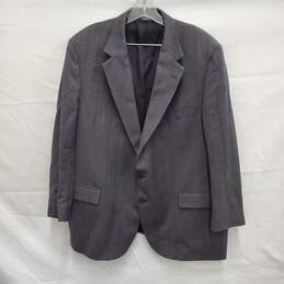 High Quality Pierre Cardin 100% Wool Gray Suit Jacket Size 44