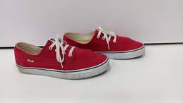 Vans Men's Red Sneakers Size 12 alternative image
