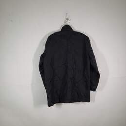 Mens Mock Neck Long Sleeve Zipper Pockets Windbreaker Jacket Size Medium alternative image