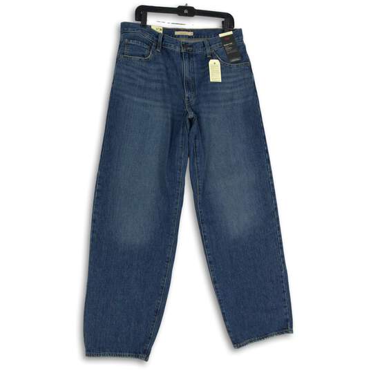 NWT Levi Strauss & Co. Womens Blue Denim Baggy Dad Straight Leg Jeans Size 31 image number 1