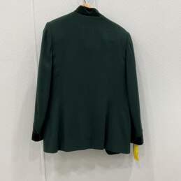 NWT Albert Nipon Womens Green Embroidered Single Breasted Blazer Suit Set Sz 14 alternative image