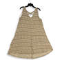 NWT Womens Tan Sleeveless V-Neck Pullover Mini Dress Size 2X image number 1