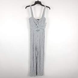 Zara Women Blue/White Stripe Jumpsuit Sz XS Nwt