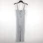 Zara Women Blue/White Stripe Jumpsuit Sz XS Nwt image number 1