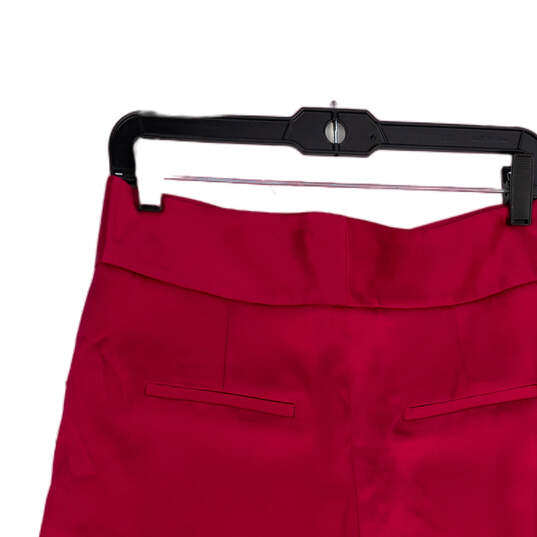 NWT Womens Pink Flat Front Slash Pocket High Waist Chino Shorts Size 10 image number 3
