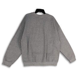 NWT Mens Gray Graphic Print Crew Neck Long Sleeve Pullover Sweatshirt Sz XL alternative image