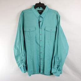 Marc Anthony Men Teal Button Up XXL NWT