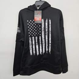Rothco Black American Flag Concealed Carry Hooded Sweatshirt