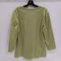 Lafayette 148 Green Pullover Sweater Top Women's Size XL image number 2
