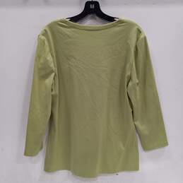 Lafayette 148 Green Pullover Sweater Top Women's Size XL alternative image
