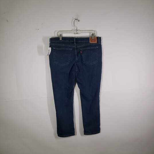 Womens Medium Wash 5 Pockets Design Denim Boyfriend Jeans Size 31 image number 2