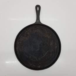 Basics Tools Of The Trade Cast Iron Skillet Grill Round Flat 12in