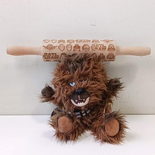 Star Wars Embossed Rolling Pin & Hallmark Chewbacca Plush Bundle image number 1