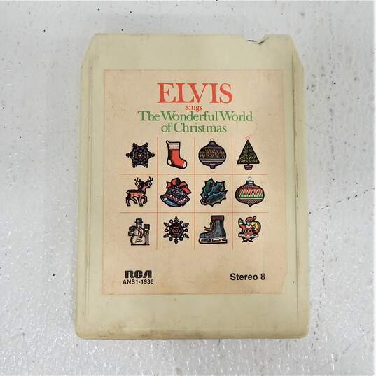 Vintage Mixed Lot of Christmas Cassette Tapes and one 8 Track Jimmy Buffet Elvis and More image number 2