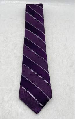 Michael Kors Mens Purple Printed Tie