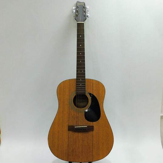 Samick Brand LW-015 Model Wooden 6-String Acoustic Guitar w/ Soft Gig Bag image number 2