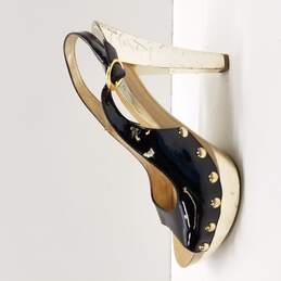 Guess Women's Mayonna Black Patent Leather Slingback Heels Size 8.5 alternative image