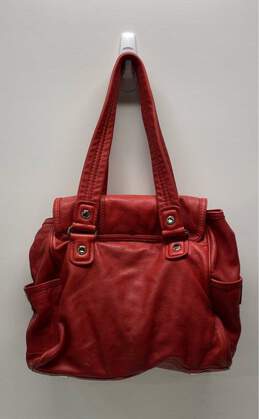 Marc By Marc Jacobs Soft Leather Turn Lock Bright Red Backpack alternative image