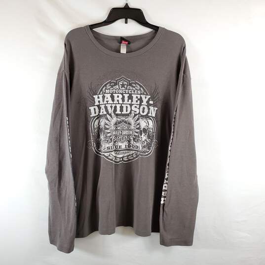 Harley Davidson Men Grey Long Sleeve XXL image number 2