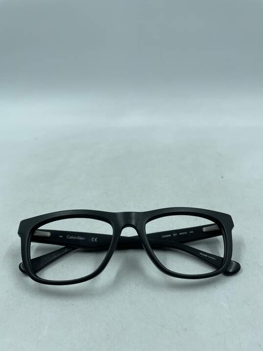 Calvin Klein Black Browline Eyeglasses image number 1
