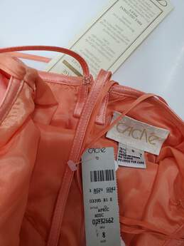 Cache Apricot Long Sleeveless Dress Women's Size 8 NWT alternative image