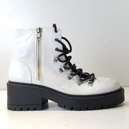 Skechers Women's Lug-Sole Boots White/Black Size 5.5