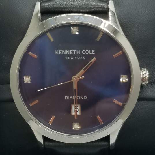 Kenneth Cole 41mm Case Diamond Set Dial Men's Quartz Dress Watch image number 1