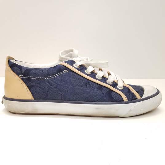 Coach Barrett Sneakers Shoes Blue F0007/I05 A1067 Size 7 image number 4