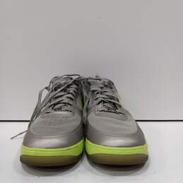 Men's Nike Silver & Green Sneakers Size 10.5