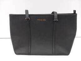 Michael Kors Large Black Saffiano Leather Tote Travel Shopping Bag Purse