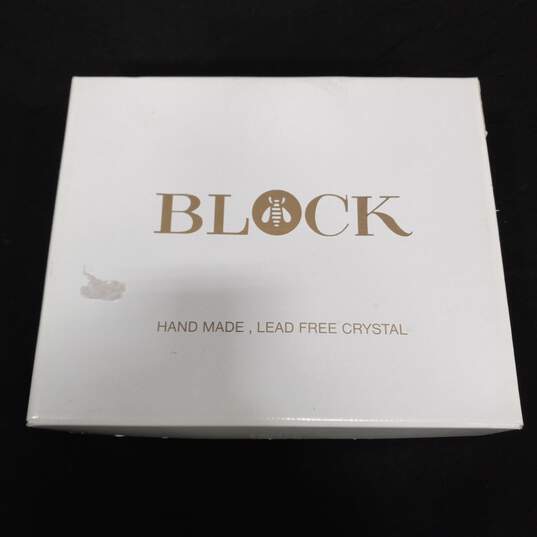 Block Mouth Blown Hand Cut Lead Free Crystal Flutes - IOB image number 8