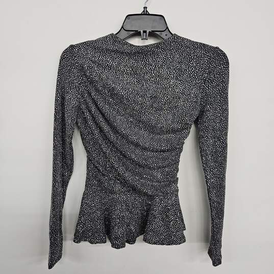 H&M Sequin Long Sleeve Side Cinched Blouse image number 2