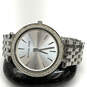 Designer Michael Kors MK-3190 Silver-Tone Round Dial Analog Wristwatch image number 4
