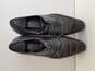 Prada Men's Black Leather Dress Shoes Italy Smooth Square Toe Authenticated image number 6