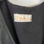 Cheli's Women Black Leather Vest M image number 4