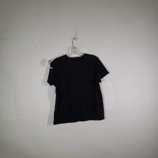 Womens Cotton Round Neck Short Sleeve Pullover T-Shirt Size Large image number 2