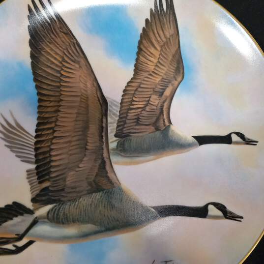 November Journey Canada Geese Collector Plate image number 4