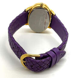 Designer Joan Rivers Classics Purple Strap Analog Dial Quartz Wristwatch