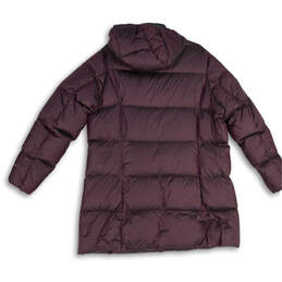 Womens Purple Long Sleeve Hooded Full-Zip Puffer Jacket Size XXL alternative image