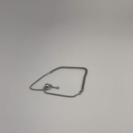 Designer Pandora 925 Sterling Silver Cubic Zirconia Stone Chain Bracelet image number 3