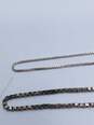 DYADEMA Sterling Silver Necklace 20-21in Chain 6-10in Bracelet/ Anklet Bundle 6 pcs 17.5g image number 4