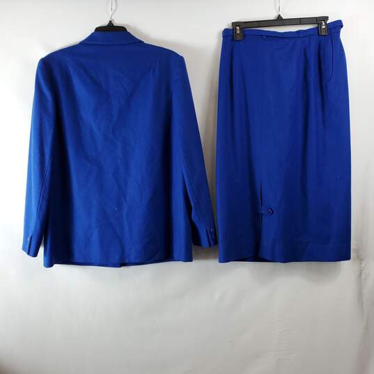 Pendleton Women Blue 2PC Skirt Set Sz 14 image number 2